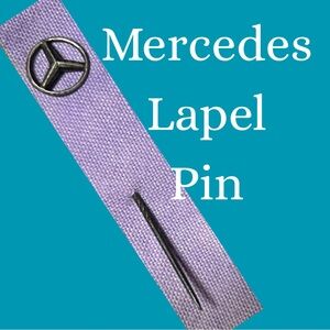 Vintage Mercedes Silver Lapel Pin